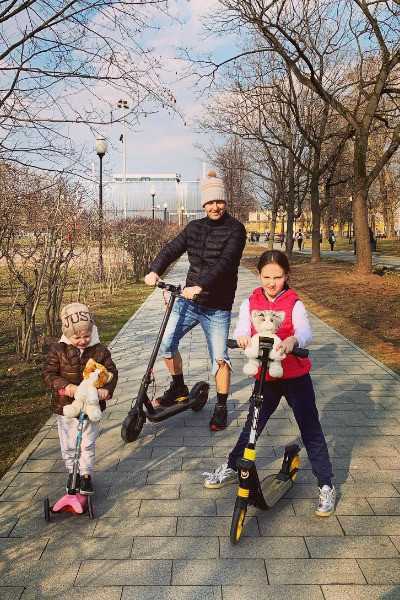 Витас с дочерью Аллой и сыном Максимом