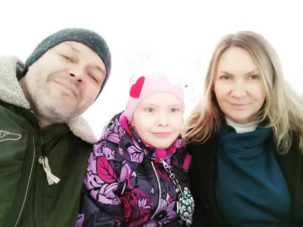 Валентина Смирнова с бывшим мужем и дочерью Маргаритой