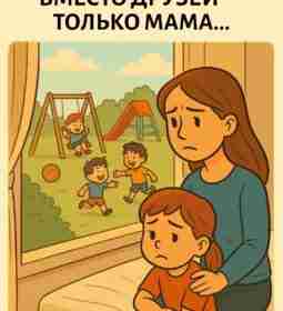 Когда у ребёнка вместо друзей — только мама… Это не про «он просто интроверт»….