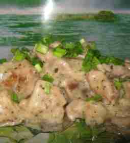Мясо в сливочно-чесночном соусе Мясо можно использовать любое.Я готовила свинину.Мяско получилось очень вкусное и…