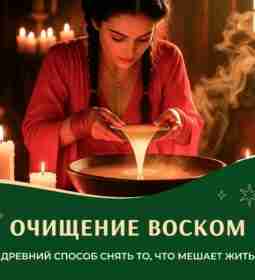 Очищение воском — древний способ снять то, что мешает жить Каждый день мы сталкиваемся…