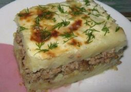 Картофельная запеканка с фаршем и сыром Ингредиенты : Для пюре: Картофель (средний) – 10…