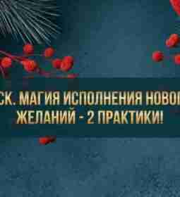 20.00 мск. Магия исполнения новогодних желаний — 2 практики! 🎄 🎉…