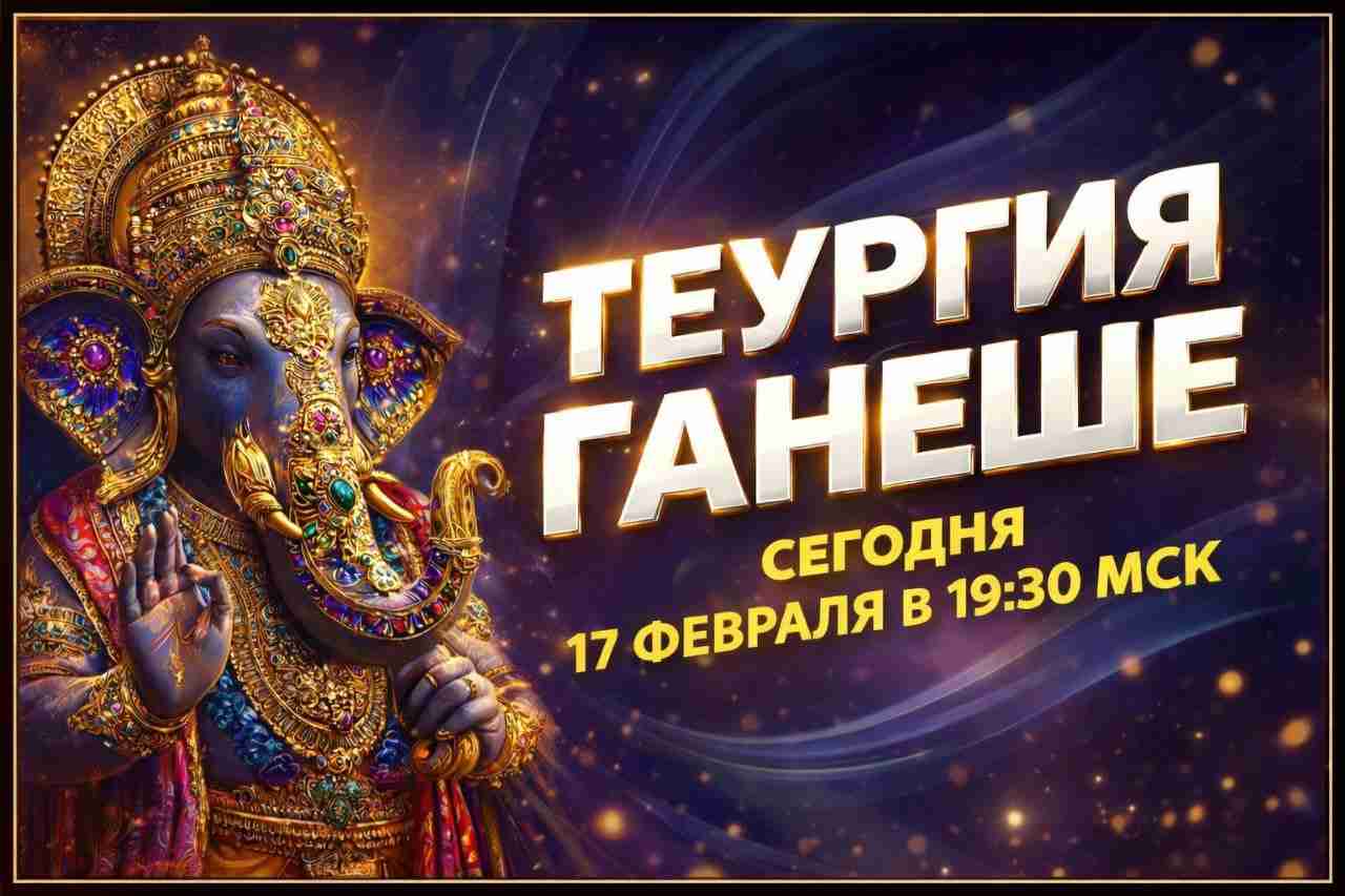 Сегодня — Теургия Ганеше! Мудрость & Благополучие. Сила & Успех…