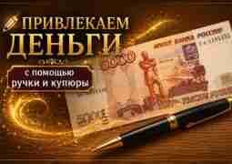 ПРИВЛЕКАЕМ ДЕНЬГИ с помощью ручки и купюры Для этой Симоронской практики вам понадобится: ручка…