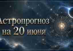 АСТРОПРОГНОЗ НА 20 ИЮНЯ Общая энергия дня День несёт более динамичную и активную вибрацию….