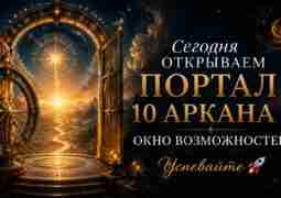 Сегодня открываем портал 10 Аркана — окно возможностей! Успевайте 🚀 Сегодня, 8…