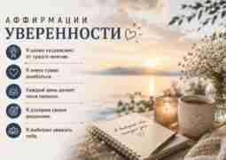 Аффирмации уверенности Я ценен независимо от чужого мнения. Я имею право ошибаться. Каждый день…