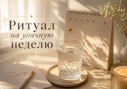 Ритуал на удачную неделю В начале недели возьмите стакан чистой воды Подержите его двумя…
