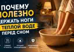Почему полезно держать ноги в теплой воде перед сном Теплая ванночка для ног —…
