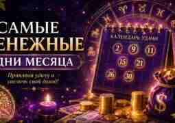 Самые денежные дни месяца 4 июля Подходит для обсуждения зарплаты, поиска новой работы и…