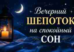 Вечерний шепоток на спокойный сон Перед тем как лечь спать, выключите телефон, сделайте три…