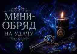 Мини-обряд на удачу Иногда удача приходит не случайно. Перед выходом из дома зажгите небольшую…