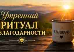 Утренний ритуал благодарности Перед тем как выйти из дома, посмотрите на небо и произнесите…