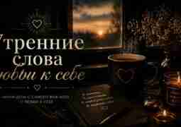 Утренние слова любви к себе Перед зеркалом улыбнитесь себе и скажите четыре раза: «Я…