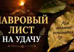 Лавровый лист на удачу Издавна лавровый лист считался символом победы и благополучия. Напишите на…